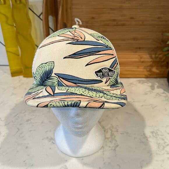 Vans BEACH BOUND TRUCKER HAT snap back tropical summer vacation beach surfing - Picture 2 of 6